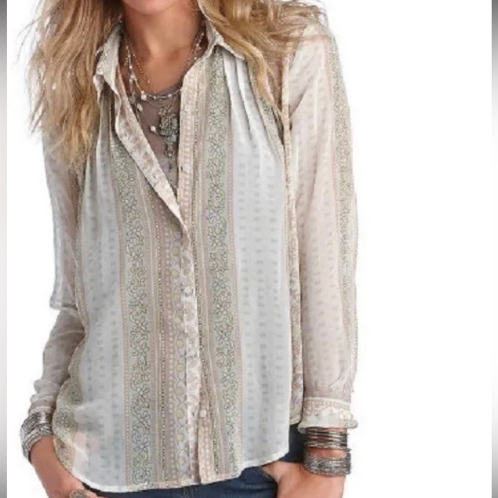 Free People Moonlight Mile Boho Top